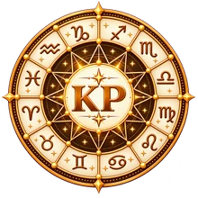 KP astrology zodiac wheel