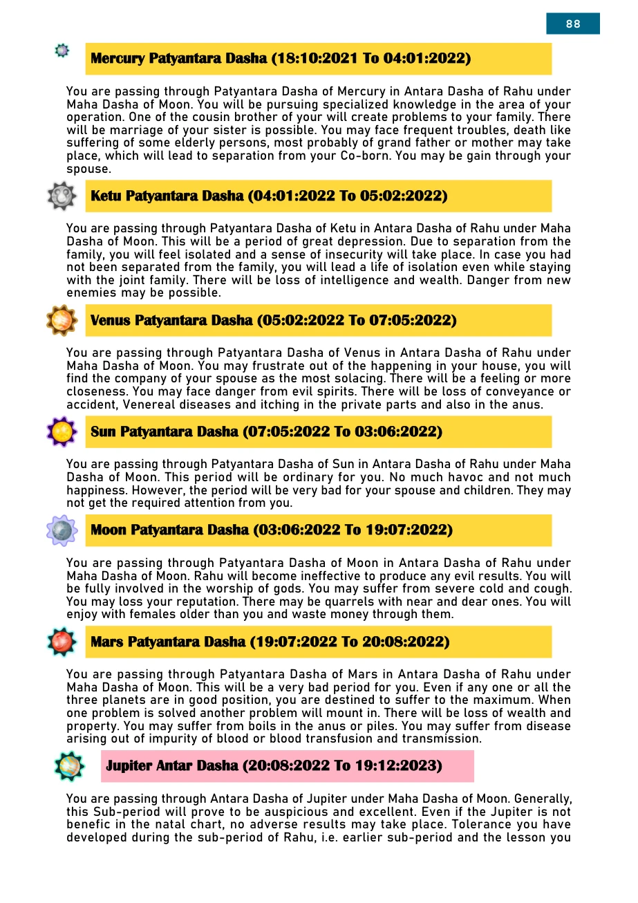 Jyotish Life-Sutra sample page 88