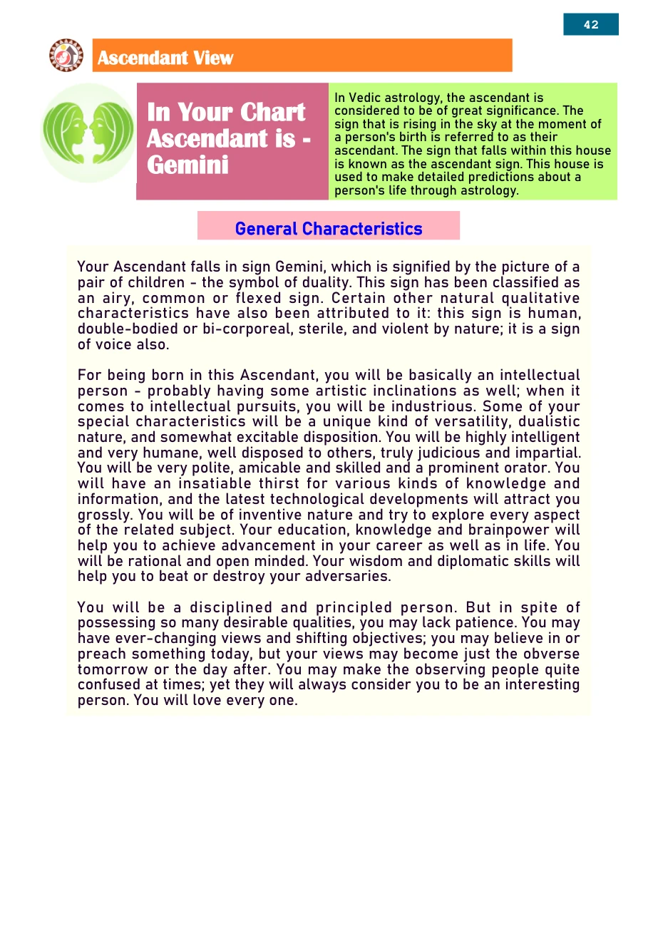 Jyotish Sukh-Samridhhi sample page 42