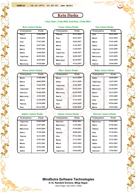 Lal Kitab Horoscope Advance original english sample — page 12