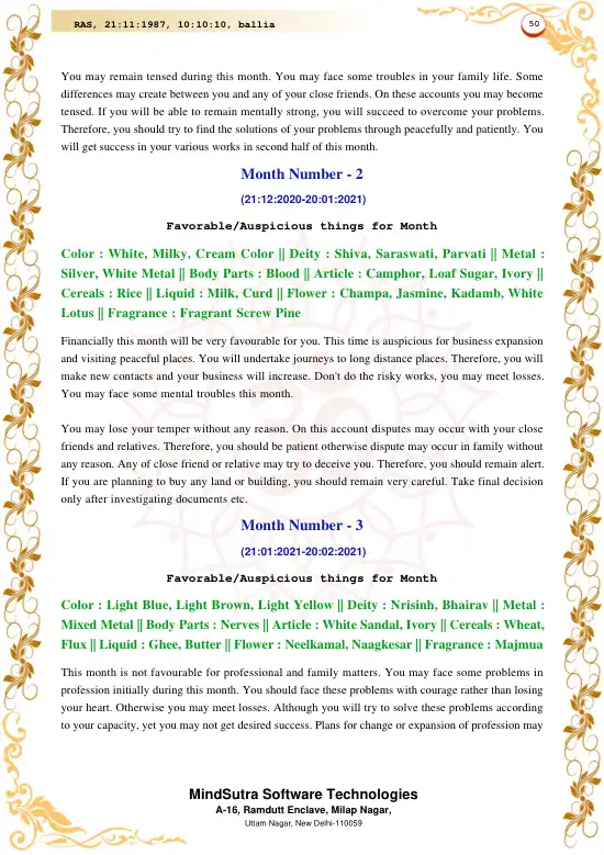 Numerology Report Premium original english sample — page 50