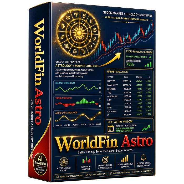 WorldFin Astro 11 Premium financial astrology software box