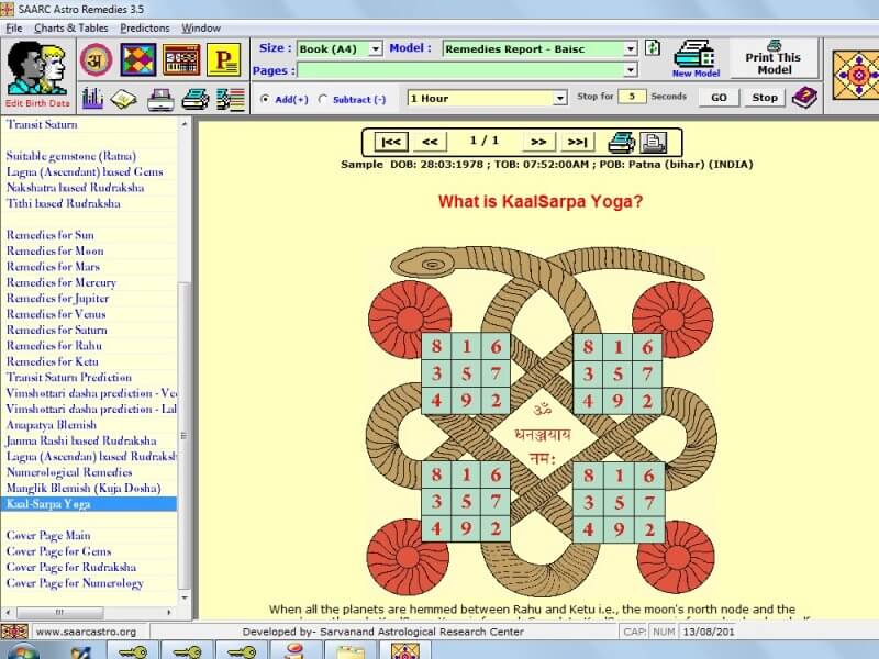 Astro Remedies screenshot showing Kaal Sarp Yoga