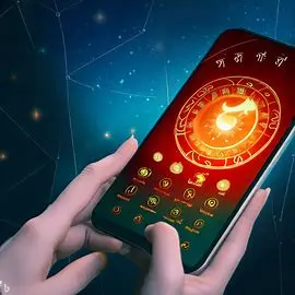 a android smartphone showing vedic astrology apps